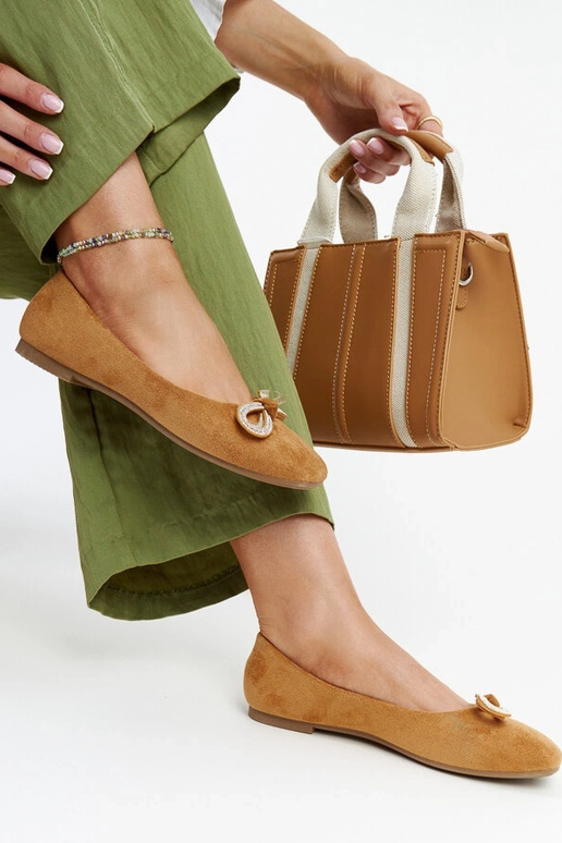 Ballerine marroni con fiocco Gaillou