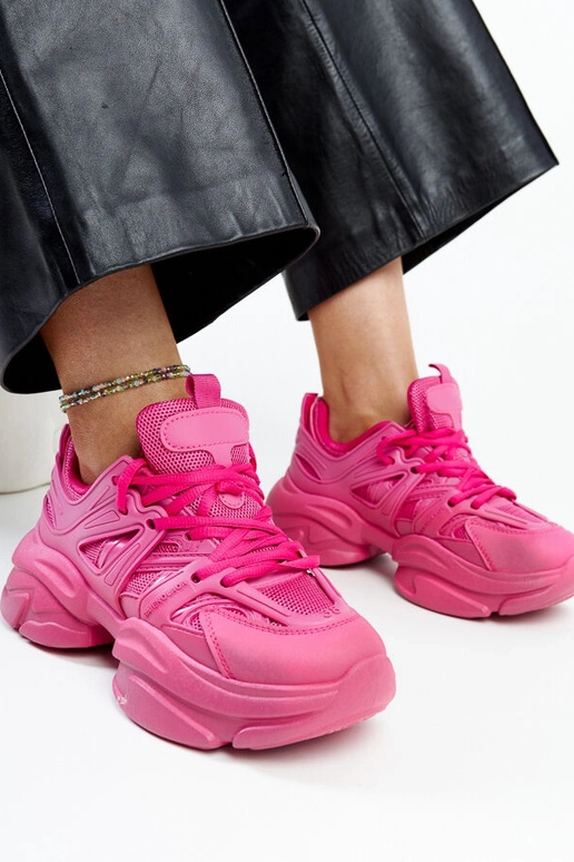 Sneakers sportive rosa scuro Feaven