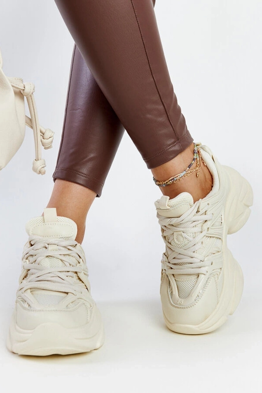 Sneakers sportive beige chiare Feaven