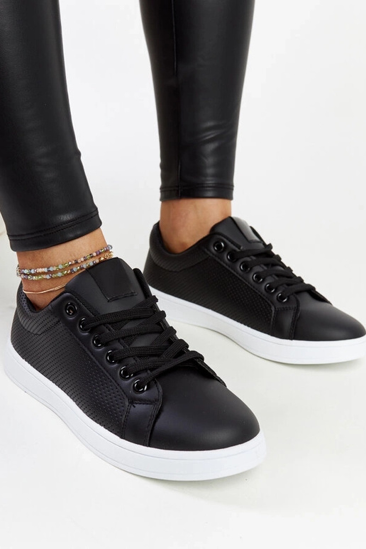 Sneakers in ecopelle nera Semret