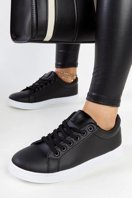 Sneakers in ecopelle nera Semret