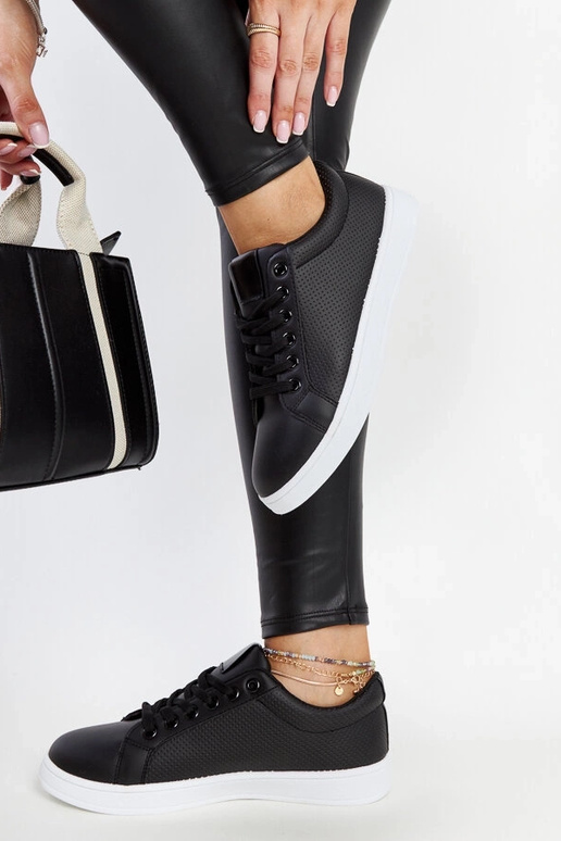 Sneakers in ecopelle nera Semret