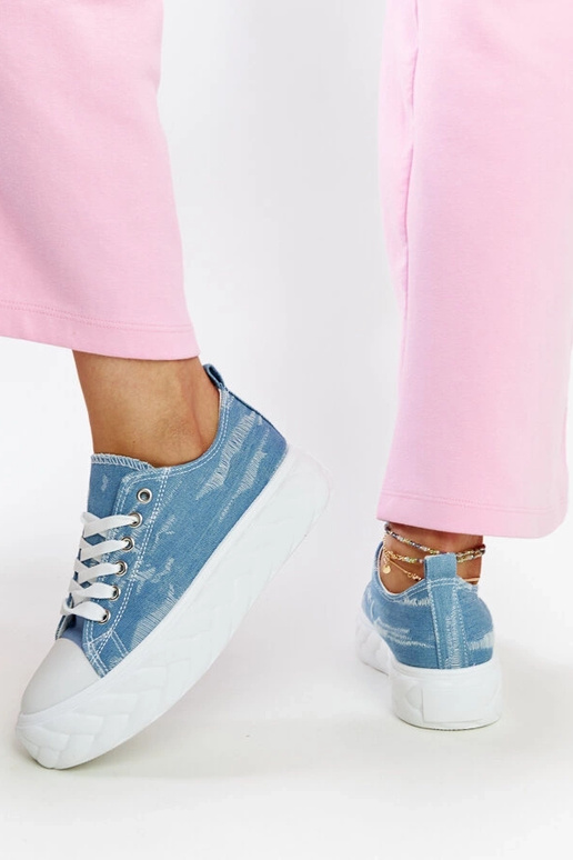 Sneakers alte blu Almaz