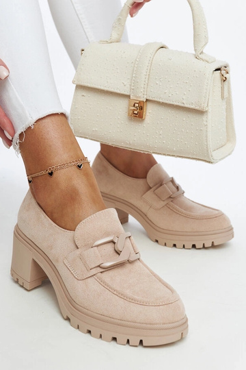 Stivaletti beige con sottopiede in pelle Vinceza - pelle scamosciata 2