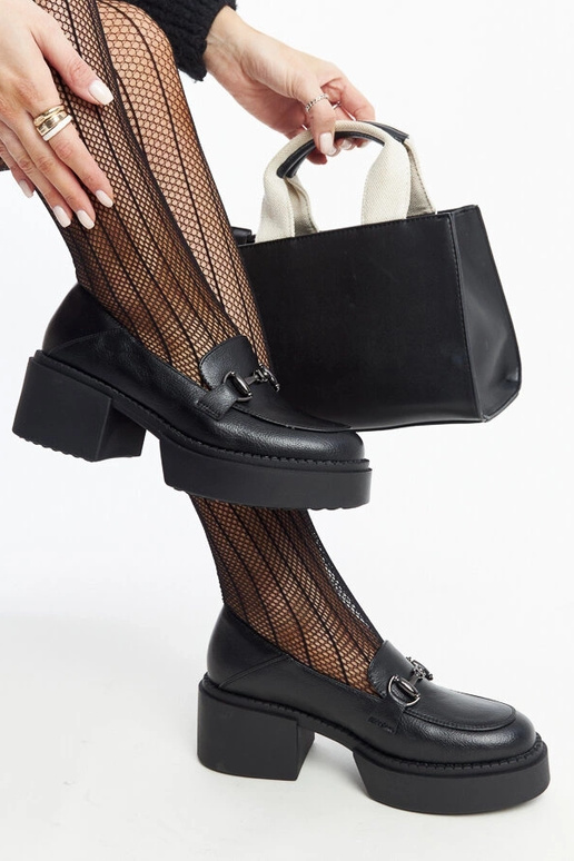 Scarpe con tacco alto in ecopelle...