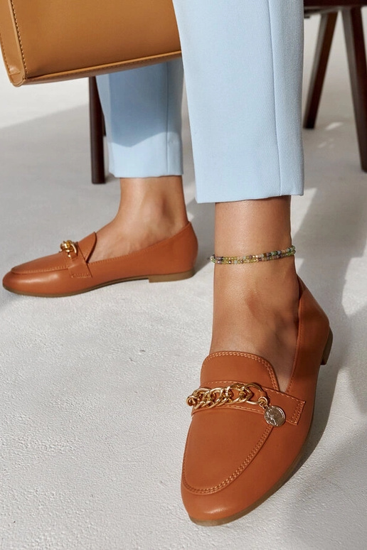 Mocassini Scaletta Chain Marrone Caldo