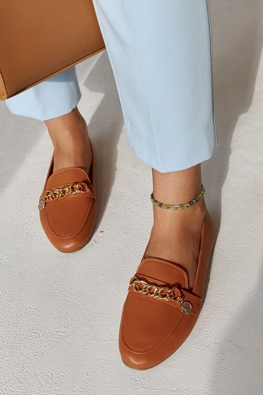 Mocassini Scaletta Chain Marrone Caldo