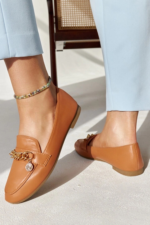 Mocassini Scaletta Chain Marrone Caldo
