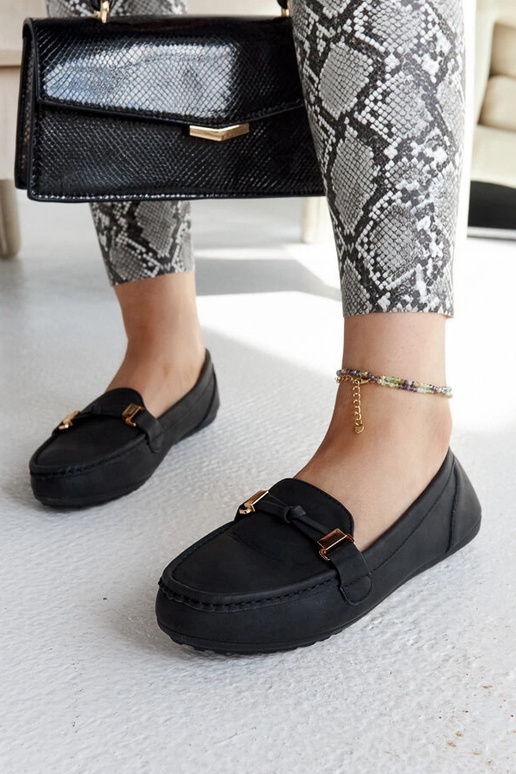 Mocassini Scafati neri finitura opaca