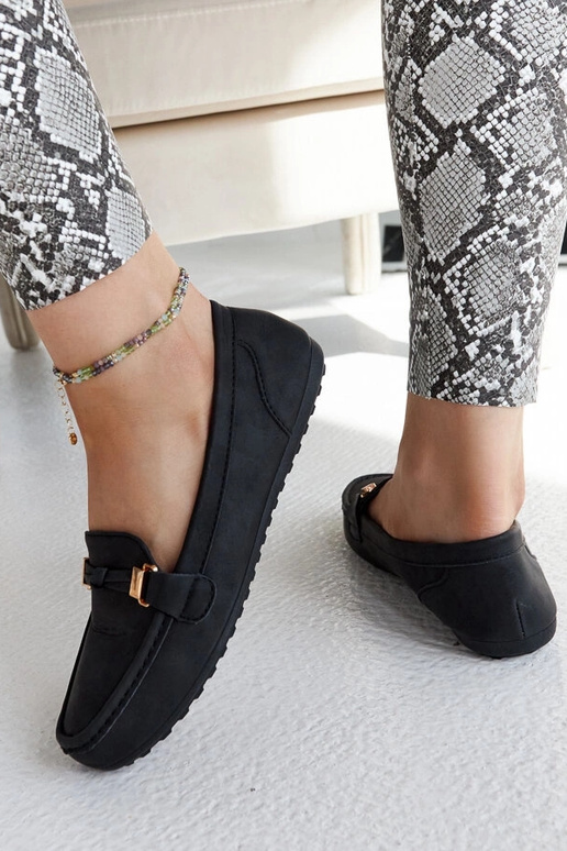 Mocassini Scafati neri finitura opaca