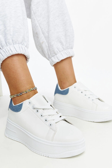 Sneakers con plateau Ottavia bianche