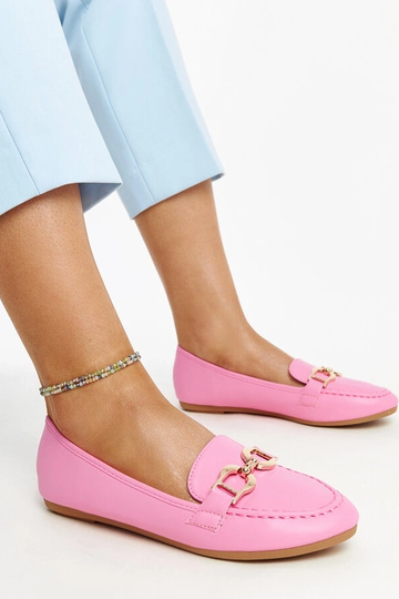 Mocassini rosa scuro con...