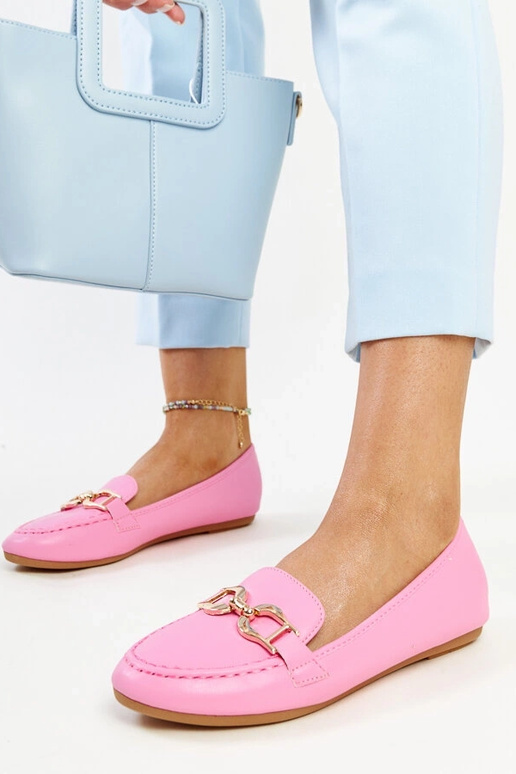 Mocassini rosa scuro con fibbia Najla