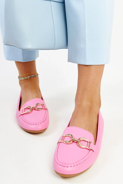 Mocassini rosa scuro con fibbia Najla