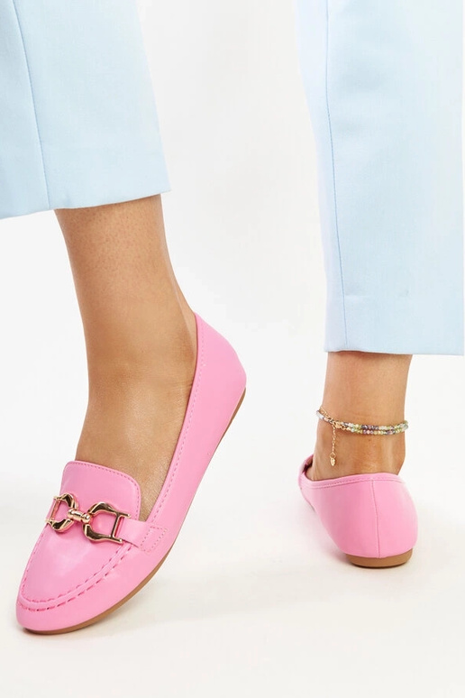 Mocassini rosa scuro con fibbia Najla