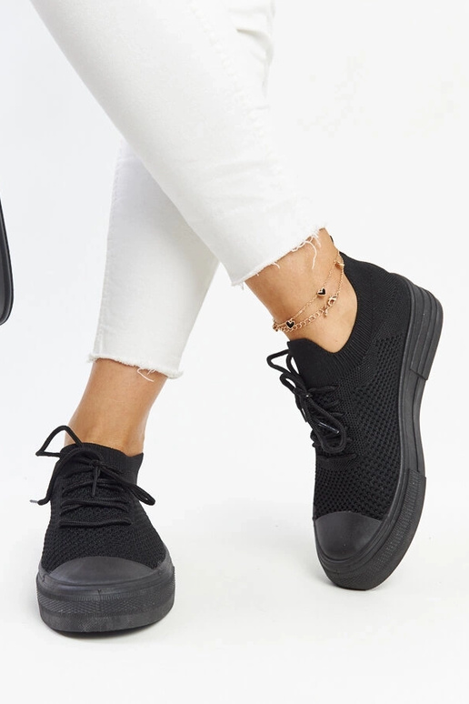 Sneakers sportive leggere nere Senaida