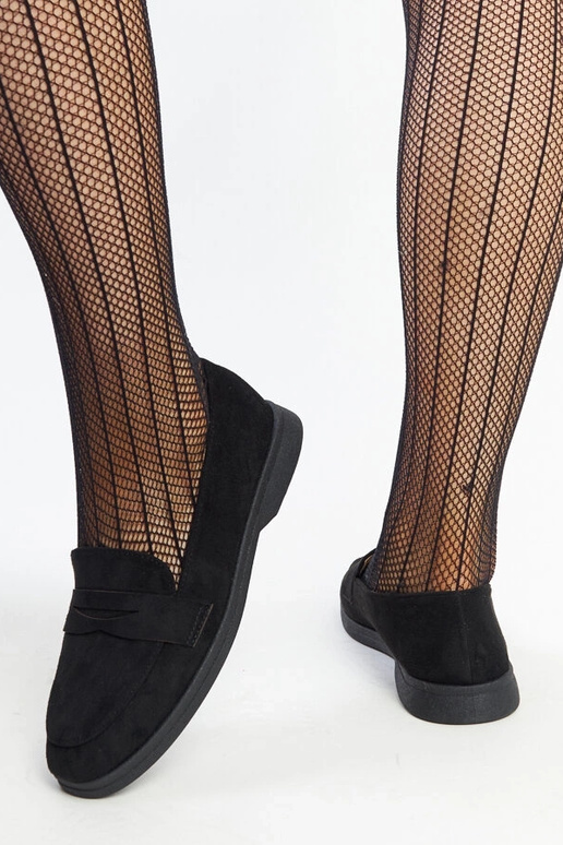 Mocassini in pelle scamosciata nera...