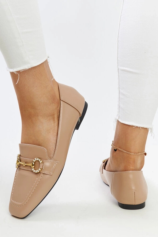 Mocassini con fibbia Areebah beige