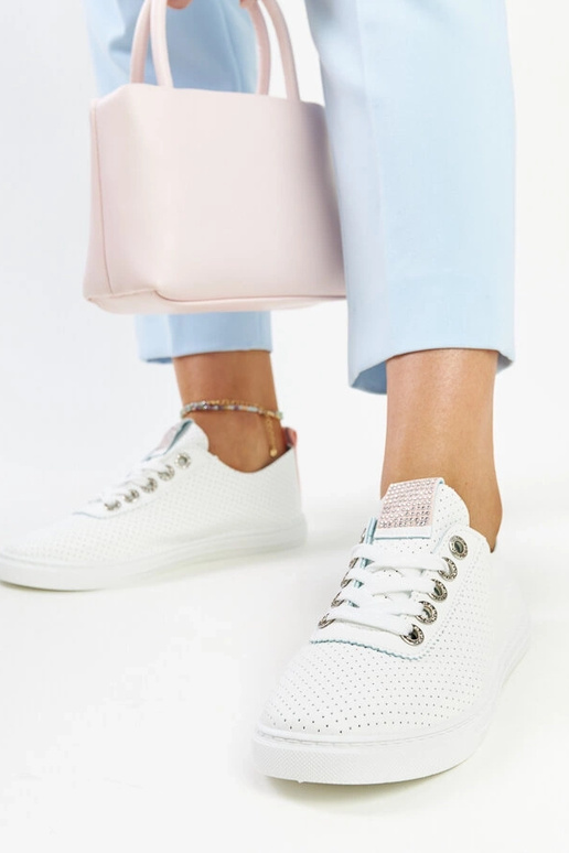 Sneakers in ecopelle Anbarin bianche