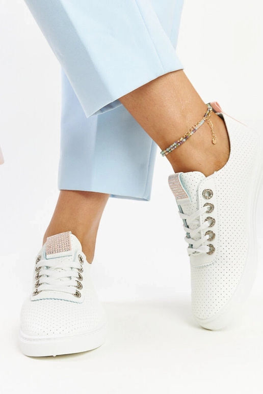 Sneakers in ecopelle Anbarin bianche