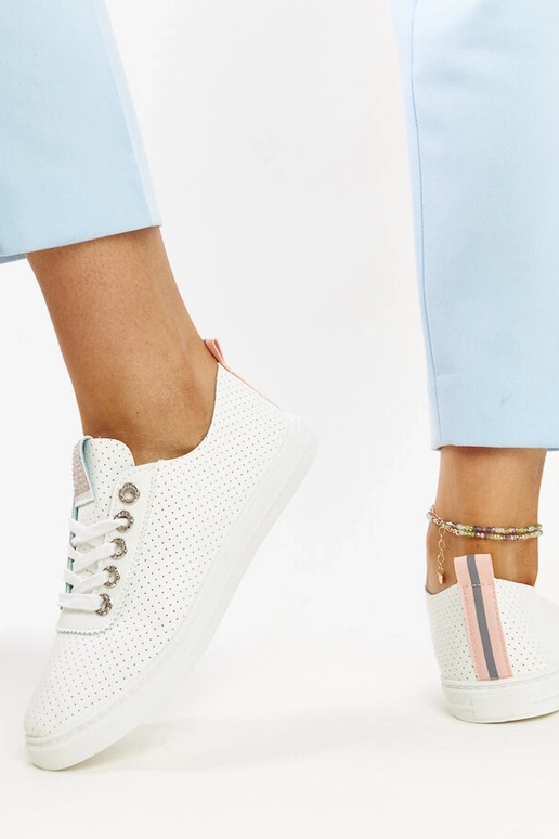 Sneakers in ecopelle Anbarin bianche