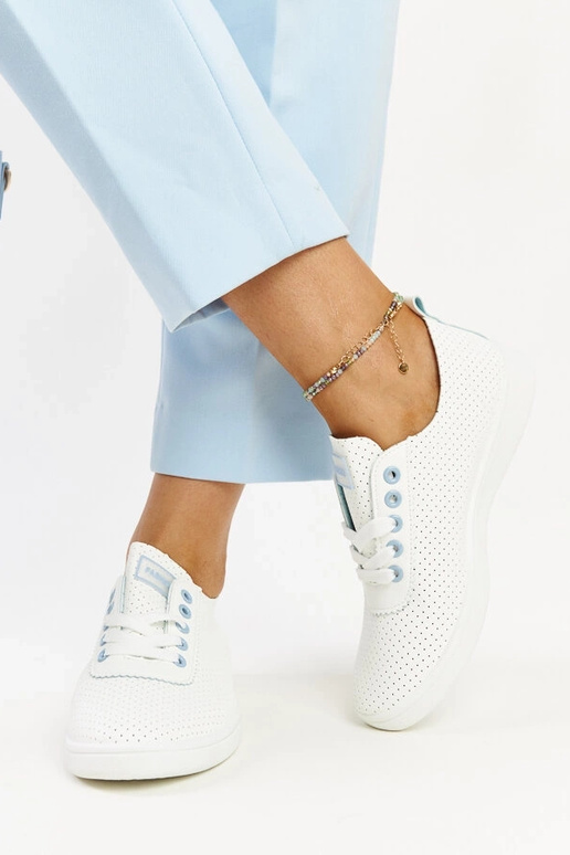 Sneakers in ecopelle bianca Yusra