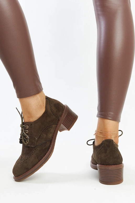 Stivaletti con tacco in pelle...