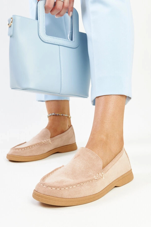 Scarpe Rumay in pelle scamosciata beige