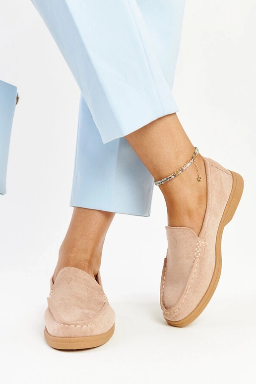 Scarpe Rumay in pelle scamosciata beige