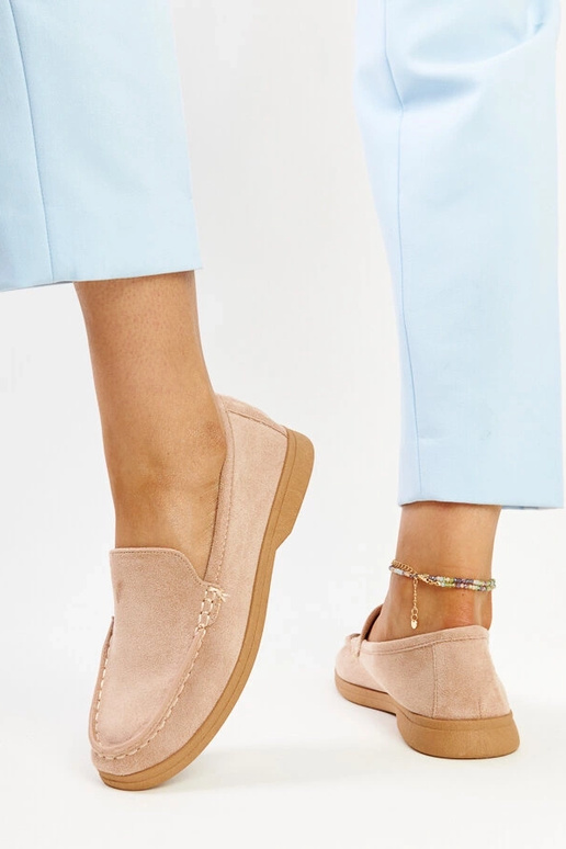 Scarpe Rumay in pelle scamosciata beige