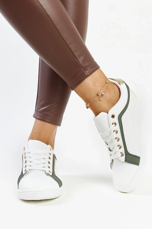 Sneakers con plateau Amal bianche e...