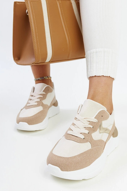 Sneakers Nereida con plateau marrone