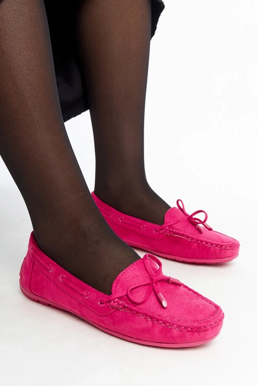 Mocassini rosa scuro con fiocco Hayam
