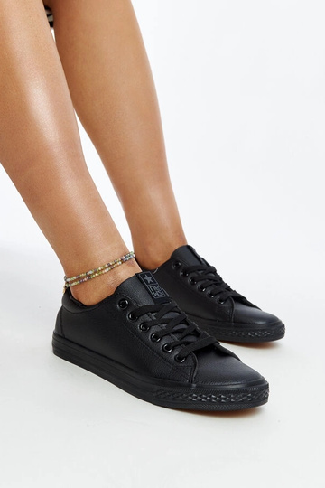 Sneakers in ecopelle nera Luz