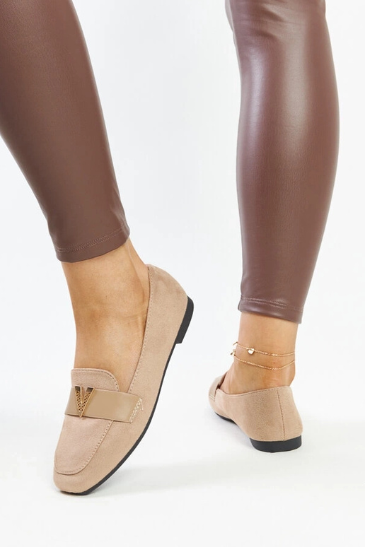 Mocassini marroni con decorazione Namal