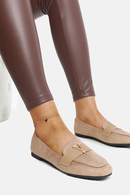 Mocassini marroni con decorazione Namal