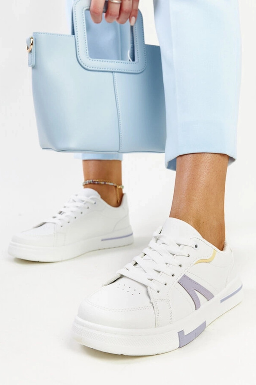 Sneakers bianche con colore Zorica