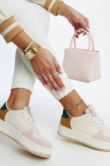 Sneakers con plateau Cvita pastello