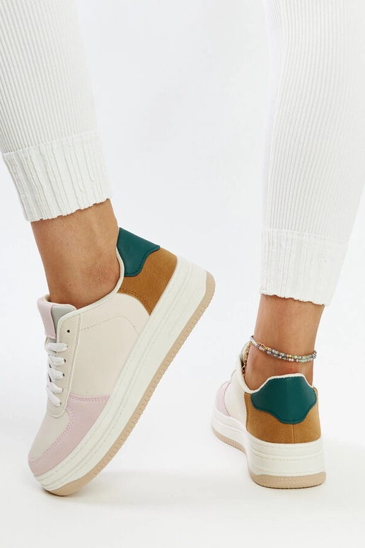 Sneakers con plateau Cvita pastello