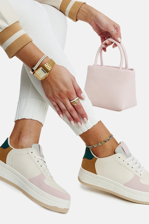 Sneakers con plateau Cvita pastello