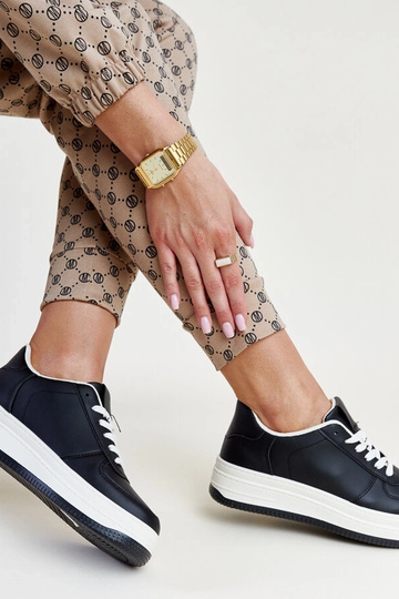 Sneakers con plateau Cvita nere 2