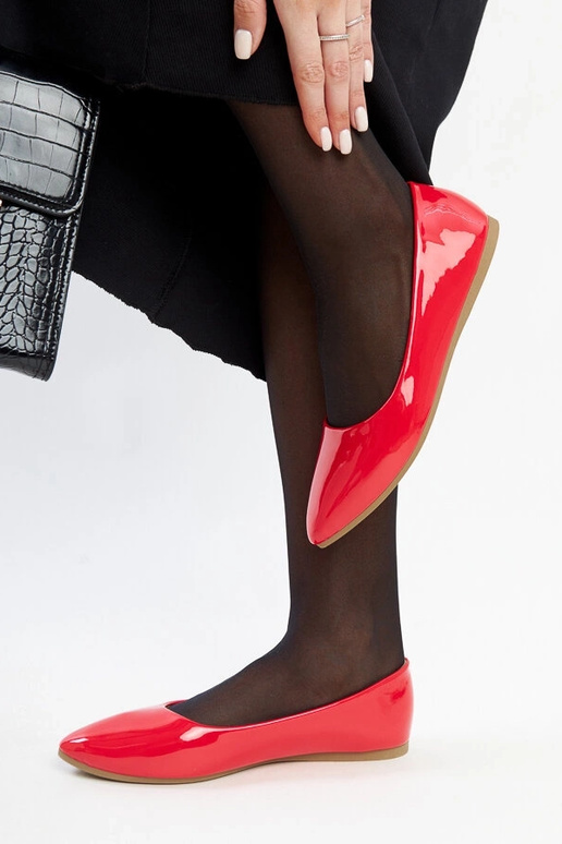 Ballerine Brankica in vernice rossa