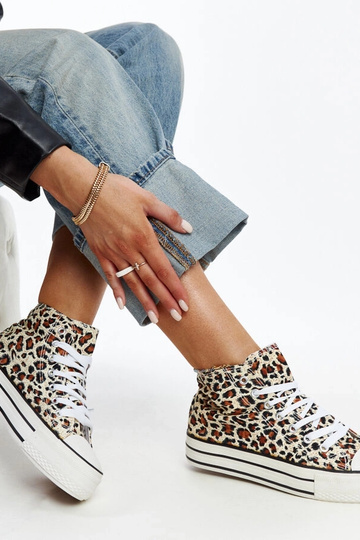 Sneakers alte con stampa...