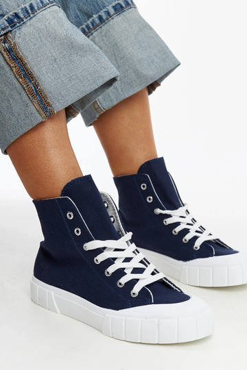 Sneakers alte blu navy Vinka