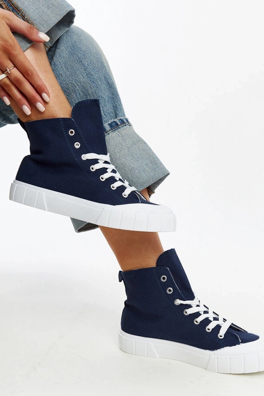Sneakers alte blu navy Vinka