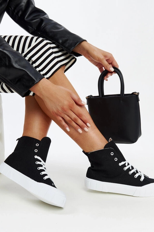 Sneakers alte nere Vinka