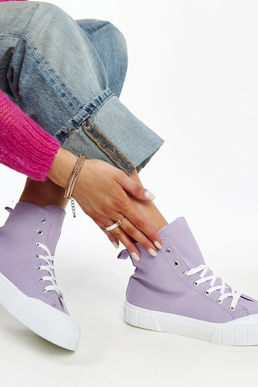 Sneakers alte viola Vinka
