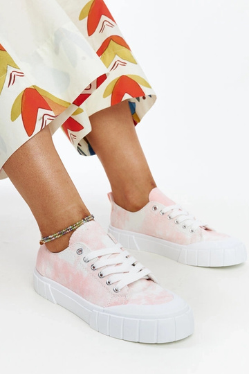 Sneakers in tessuto rosa...