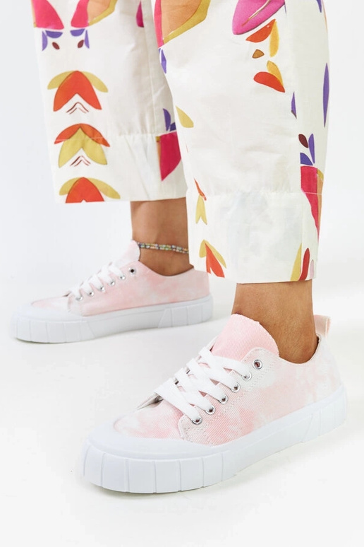 Sneakers in tessuto rosa Jerina