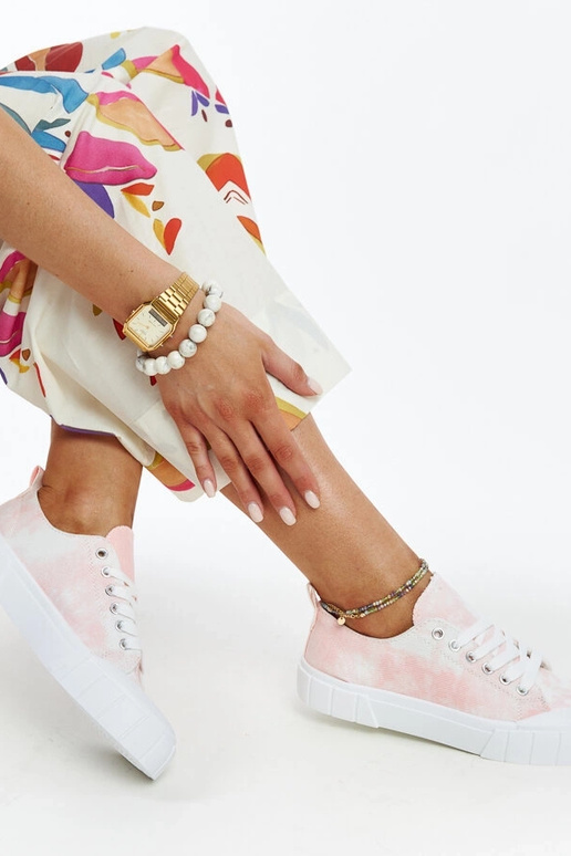 Sneakers in tessuto rosa Jerina